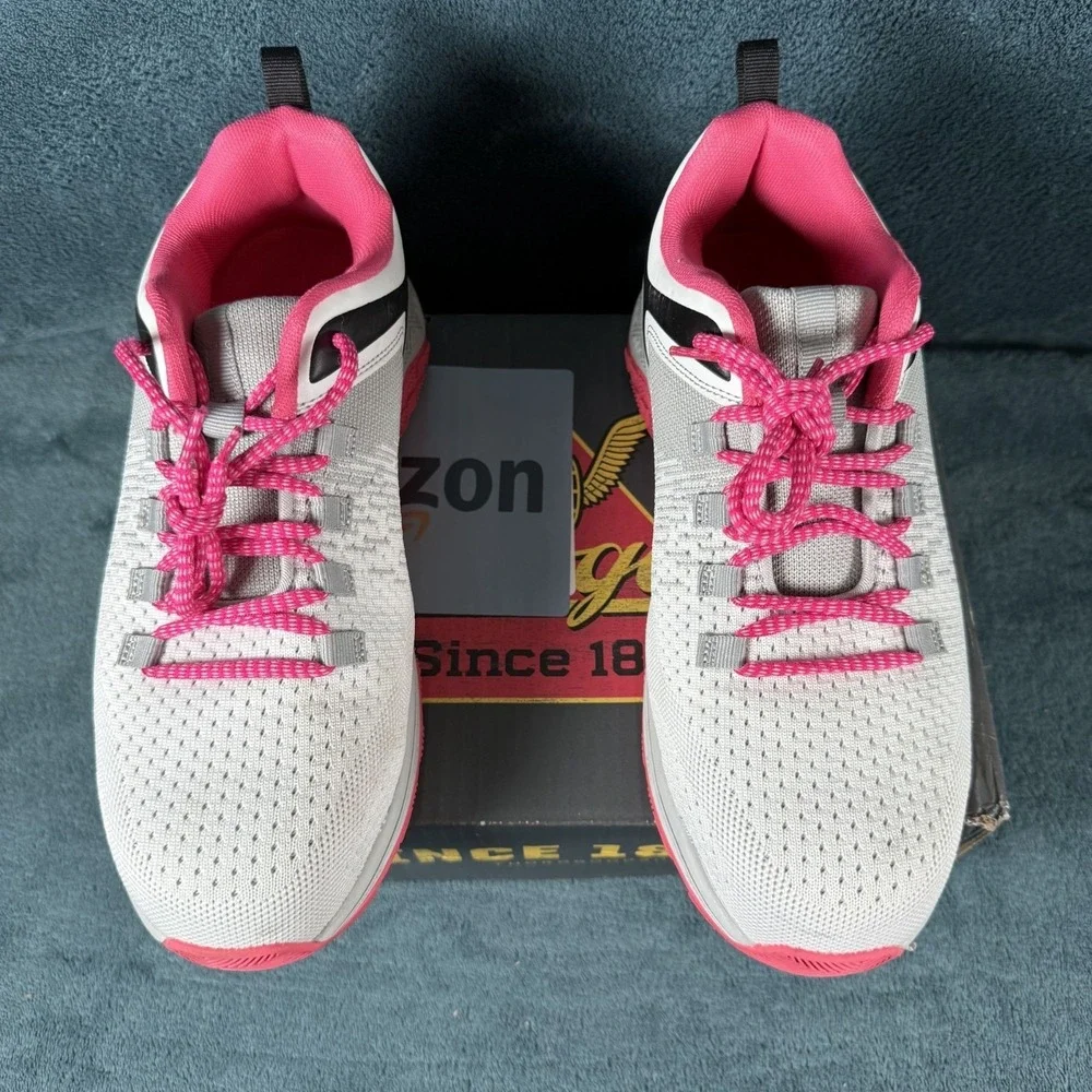 Thorogood Women's Safety Toe Work Shoes Slip Resistant White/Pink Size 10.5‎